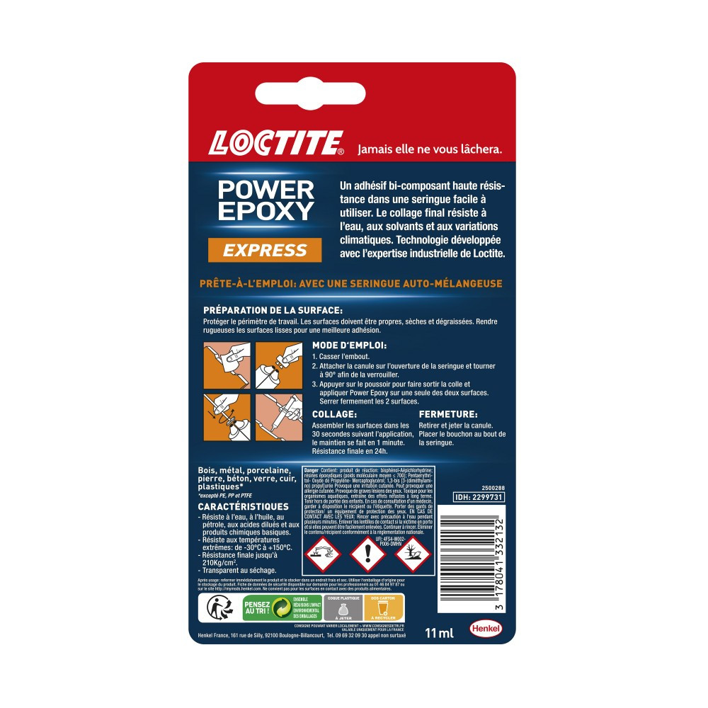 Loctite Colle seringue époxy express LOCTITE 13 g