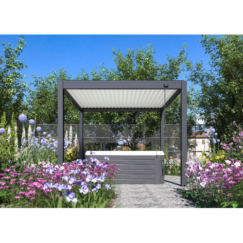 Proloisirs Pergola Bioclimatique Autoport E Eris Manuelle Aluminium