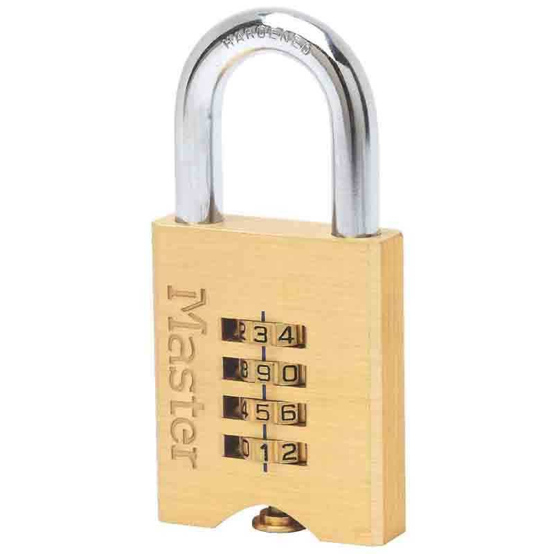 Master Lock Cadenas laiton massif haute sécurité à combinaison 50 mm