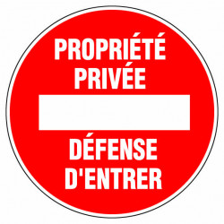 Panneau signalisation "Proprieté privée" - OUTIFRANCE 