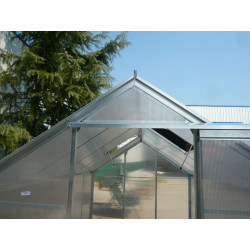 Serre de jardin en aluminium – 6,03 m² – Isolation et ventilation optimales - HABRITA