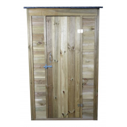 Abri de jardin mural - grandes dimensions-  en bois - Livré avec plancher et étagère de marque HABRITA, référence: J5017000