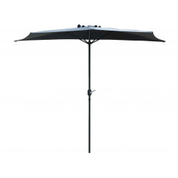 Parasol droit 1/2 - Longueur 300 cm - Toile écrue - Aluminium - PROLOISIRS