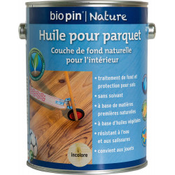 Huile pour parquet 2,5 L - Incolore de marque Biopin Nature, référence: B5246600