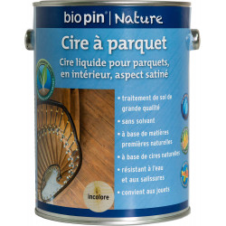 Cire à parquet 2,5 L - Incolore de marque Biopin Nature, référence: B5246800