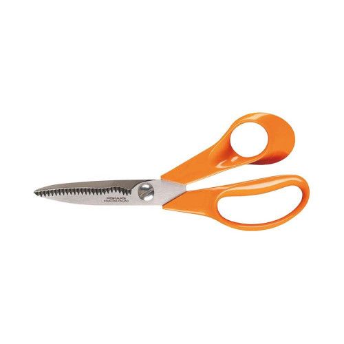 Fiskars Ciseaux Classic Cuisine - Lames Striées - Droitiers 18 Cm