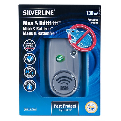 Répulsif pour rongeurs 130 DG4   étanche IP55 130m2 - SILVERLINE SWEDEN