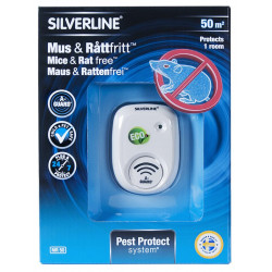 Répulsif MR50 pour rongeurs (souris et rats..) pour 50 m2 - SILVERLINE SWEDEN