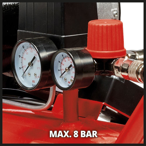 8 Silent - TE-AC bar Pression Compresseur 50 Einhell max.
