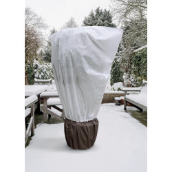 Set de 2 housses d'hivernage zippées Blanc - Diam. 63cm x haut. 160cm,  vente au meilleur prix