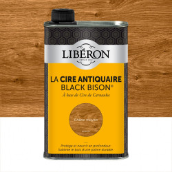 Cire liquide meuble et objets Antiquaire black bison® LIBERON, chêne moyen 0.5 l de marque LIBERON, référence: B5785900