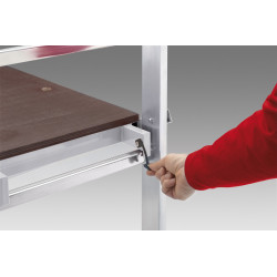 Echafaudage aluminium Hobbystep h4 HAILO hauteur de travail 3,66M - HAILO