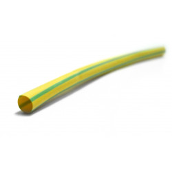 Gaine thermorétractable vert / jaune, L.1 m, Diam.3.2 mm, ZENITECH de marque ZENITECH, référence: B5859300