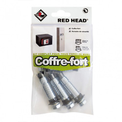 kit chevilles à expansion coffre fort RED HEAD, Diam.14 x L.55 mm de marque Red head, référence: B5877300