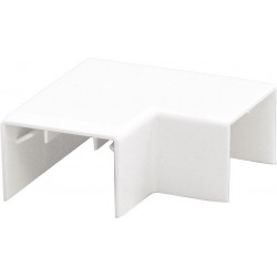 Lot de 2 angles plats blanc pour moulure, H. 3.5 x P.1.8 cm de marque TEHALIT, référence: B5909300