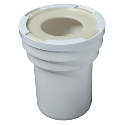 Pipe de wc extensible souple, WIRQUIN, diam. 10 cm