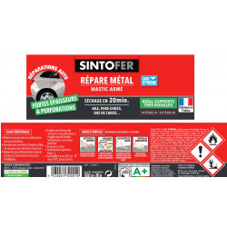 Mastic et durcisseur Sinto fer SINTO, 550 g - SINTO