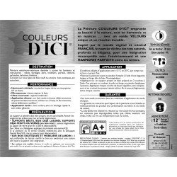 Peinture bois extérieur Couleurs d'ici® V33, bleu encré velours 0.125 l - V33