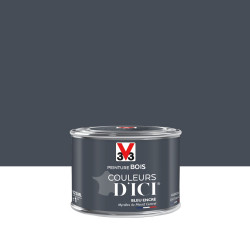 Peinture bois extérieur Couleurs d'ici® V33, bleu encré velours 0.125 l - V33