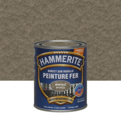 Peinture fer extérieur Direct sur rouille HAMMERITE bronze martelé 0.75 l de marque HAMMERITE, référence: B6000200