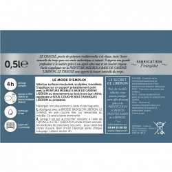 Peinture meuble et boiserie Effet chaulé LIBERON gris colombe Chaulé mat 250 ml - LIBERON