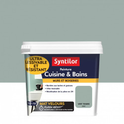 Peinture mur Cuisine et bains SYNTILOR vert tendre mat 0.75 l - SYNTILOR