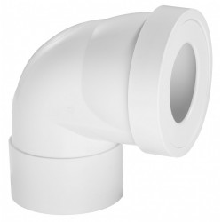 Pipe de WC courte en angle de 90 °C Diam.10 cm WIRQUIN de marque WIRQUIN, référence: B6045200