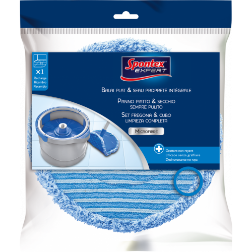 Recharge balai plat SPONTEX EXPERT microfibre - SPONTEX EXPERT