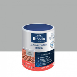 Revêtement d'étanchéité toiture, RIPOLIN Anti-infiltration gris ciment 0,75 L de marque RIPOLIN, référence: B6081200