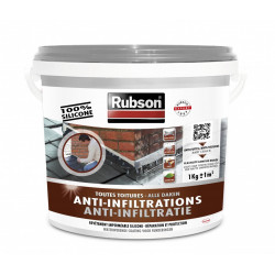 Revêtement liquide Stop fuite toiture plate et inclinée, RUBSON gris 1 kg de marque RUBSON, référence: B6082000
