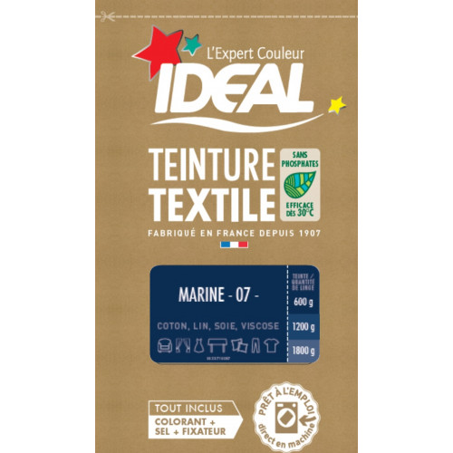 IDEAL Teinture textile IDEAL Bleu marine 0.35 kilogramme