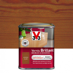 Vernis meuble et objet V33, acajou clair brillant, 0.25l de marque V33, référence: B6154500