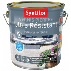 Vernis pierre extérieur / intérieur Pierre SYNTILOR, incolore, 2.5 l - SYNTILOR