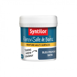 Testeur peinture salle de bain toute surface SYNTILOR bleu profond satiné 0.075l - SYNTILOR