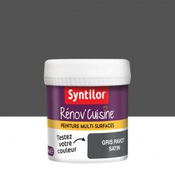 Testeur peinture SYNTILOR, gris pavot, 0.075 l, satin - SYNTILOR