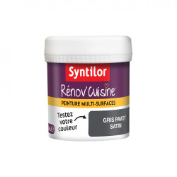 Testeur peinture SYNTILOR, gris pavot, 0.075 l, satin - SYNTILOR