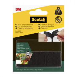 4 bandes auto-agrippantes noir SCOTCH L.7.6 x l.25 mm de marque SCOTCH, référence: B5919400