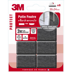 Lot de 8 patins en feutre 3M de marque 3M, référence: B5941300