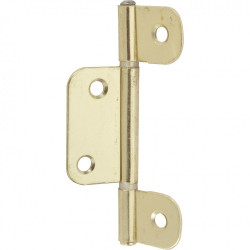 Lot de 3 charnières à lamelles acier pour porte, L.81 x l.22 mm - HETTICH