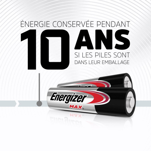 Lot de 4 piles alcaline aa Max, 1.5 V, ENERGIZER - ENERGIZER