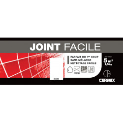 Joint pâte carrelage CERMIX gris moyen 1.5 kg, 5 m² Joint faicle gris moyen 5m² - Centrale Brico