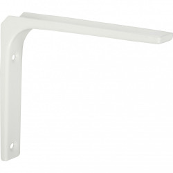 Equerre Moderne acier epoxy blanc, H.10 x P.10 cm de marque Centrale Brico, référence: B6561000