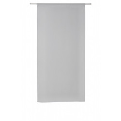 Paire de vitrages tamisant, Leo gris galet n°5 l.60 x H.180 cm - Centrale Brico