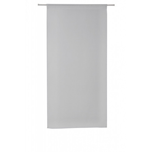 Paire de vitrages tamisant, Leo gris galet n°5 l.60 x H.180 cm - Centrale Brico