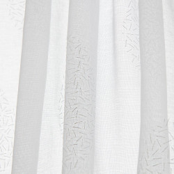 Paire de vitrages transparent blanc l.45 x H.120 cm - Centrale Brico