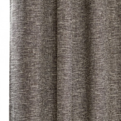 Rideau tamisant, Whool anthracite l.140 x H.260 cm - Centrale Brico