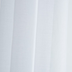 Voilage tamisant, Cleo blanc-blanc n°1 l.140 x H.250 cm - Centrale Brico