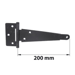 Penture anglaise axe composite L. 200 mm acier noir mat de marque AFBAT, référence: B6754500