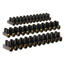 Lot 6 barrettes de dominos électriques, 2,5 mm² pour rigide et souple ZENITECH - ZENITECH
