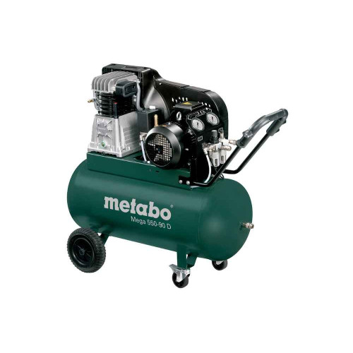 Compresseur Mega 550-90 D - débit effectif 360 l/min - Metabo